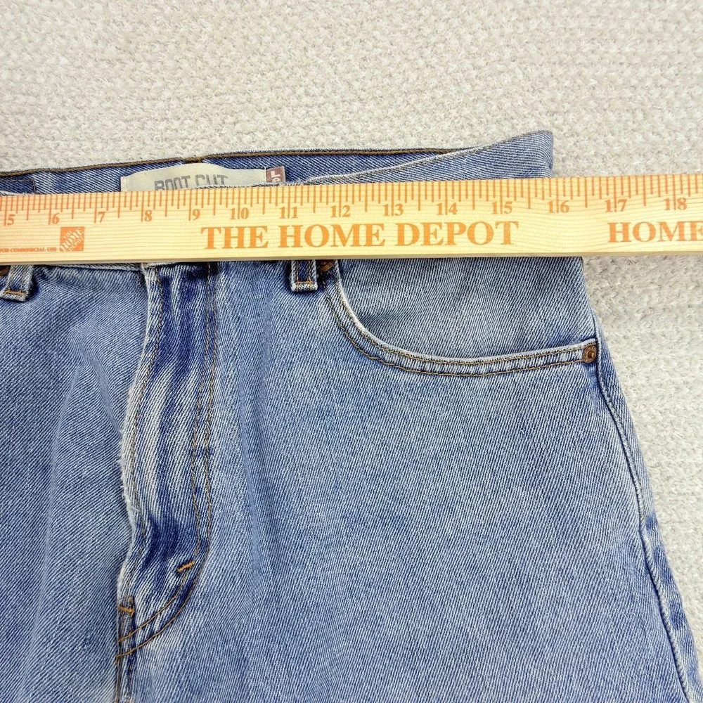 Levi's 517 Boot Cut Jeans USA Made 33x30 Light Wash Vintage Distressed Denim